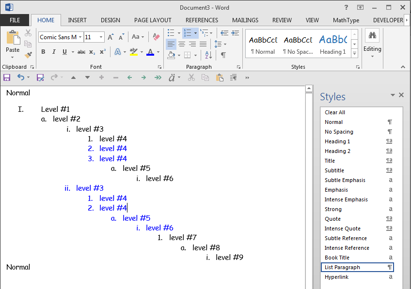 Solved Word multilevel list headings not working Experts Exchange