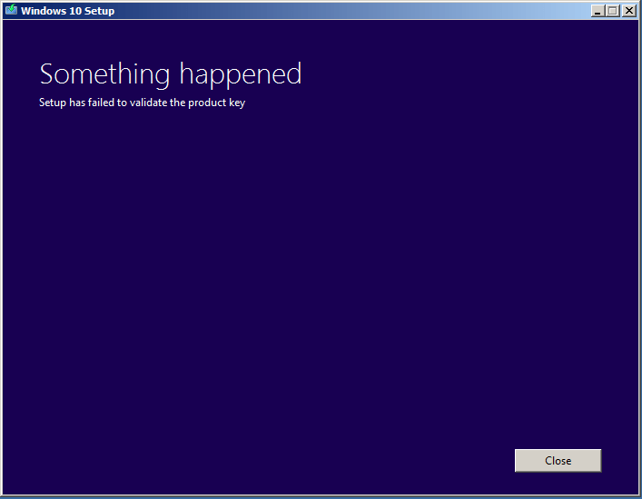 Solved Windows 10 Setup failed to validate the product key Experts