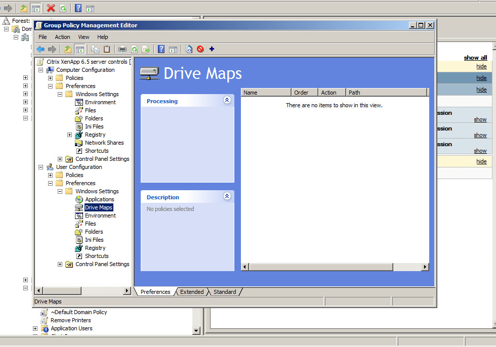 Solved How to force a mapped network drive on Citrix Servers Experts