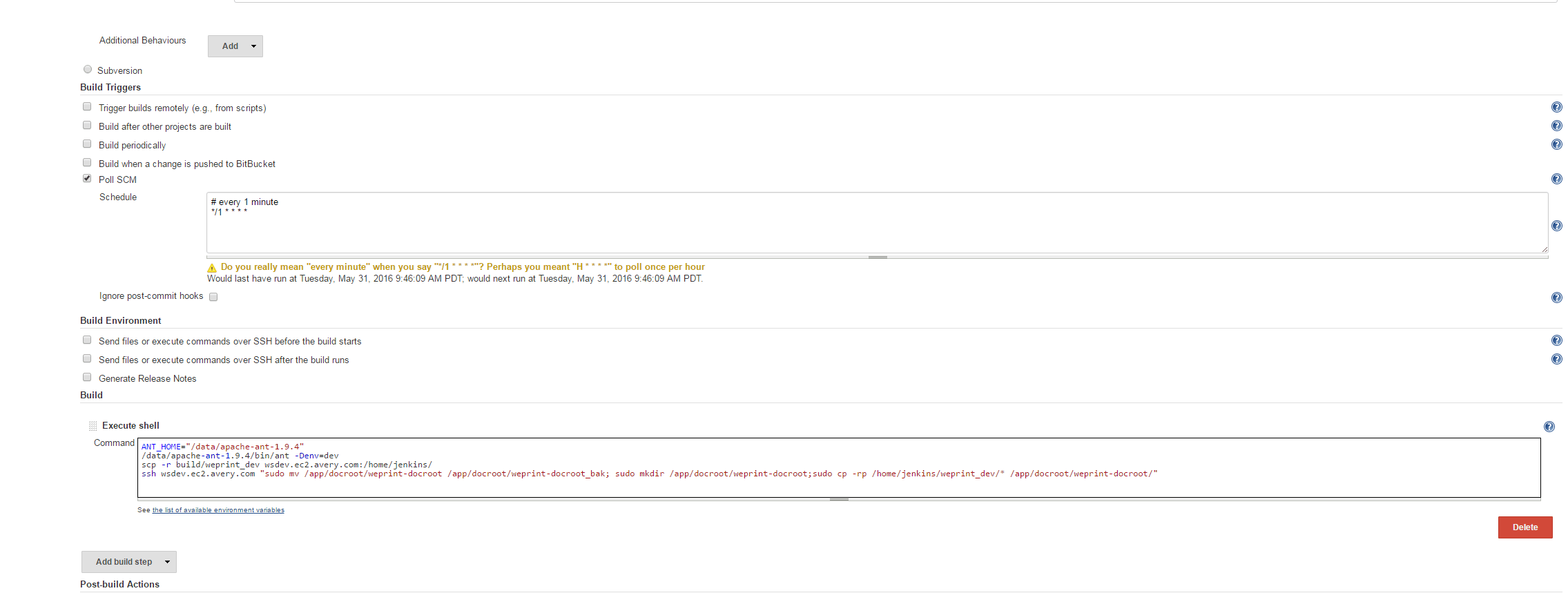 Solved How to change the trigger in jenkins to manual trigger