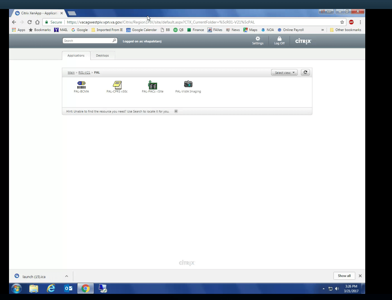 Solved Version of Citrix client needed for https//vacagwestpiv.vpn.va
