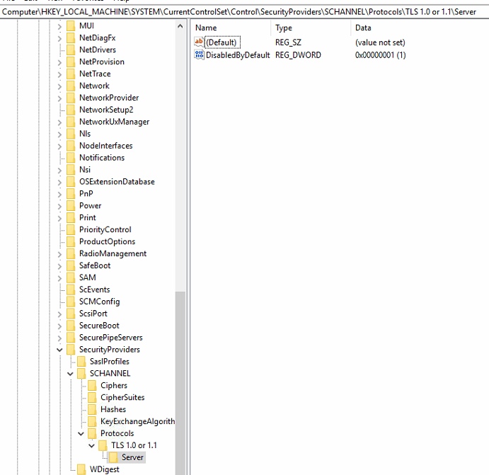 Solved Disable TLS 1.0 and TLS 1.1 Experts Exchange