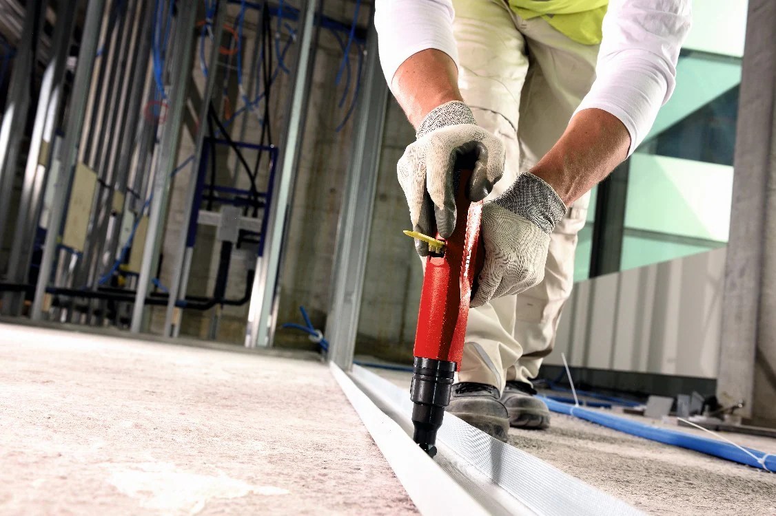 Power Actuated Fastening of CFS Track to Concrete Hilti USA