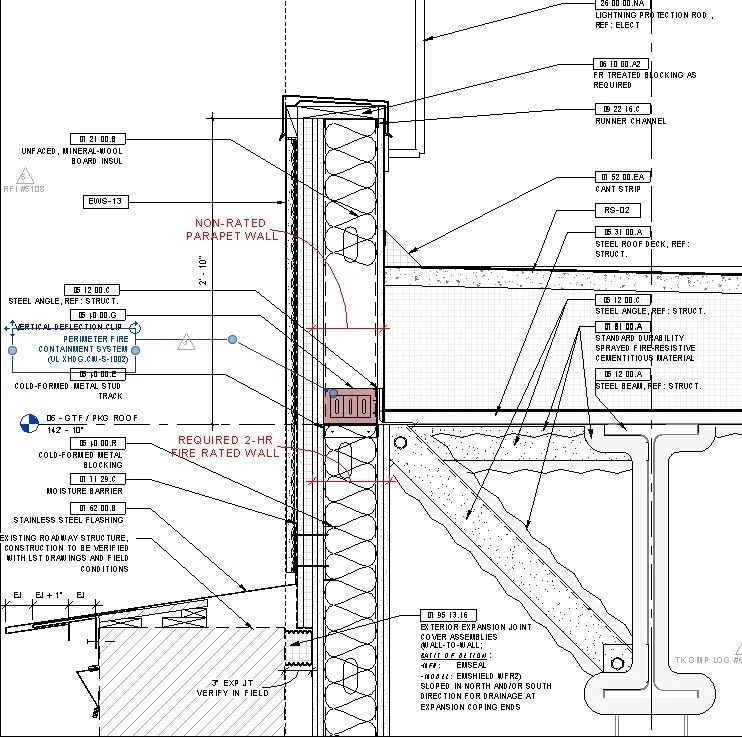 Firestopping Roof Parapet & Roofing System FireStopping ex...