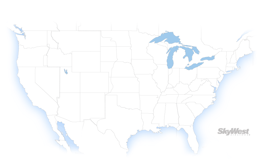 SkyWest Airlines » Route Map