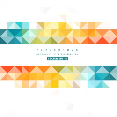 Abstract Colorful Triangle Vector Background