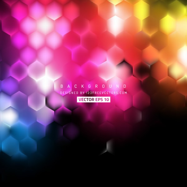 Colorful Hexagon Background Pattern
