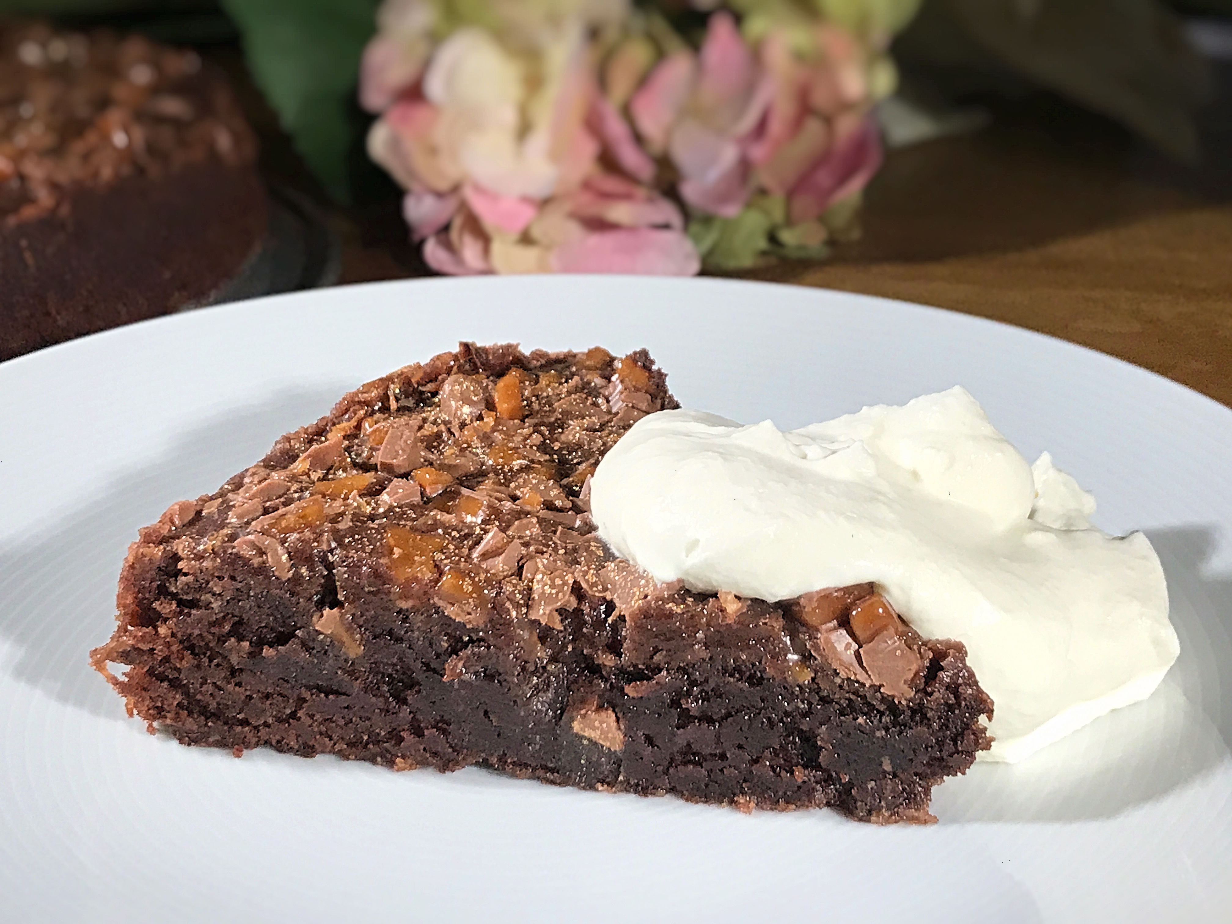 Glutenfri kladdkaka med daimtopping Glutenfria godsaker