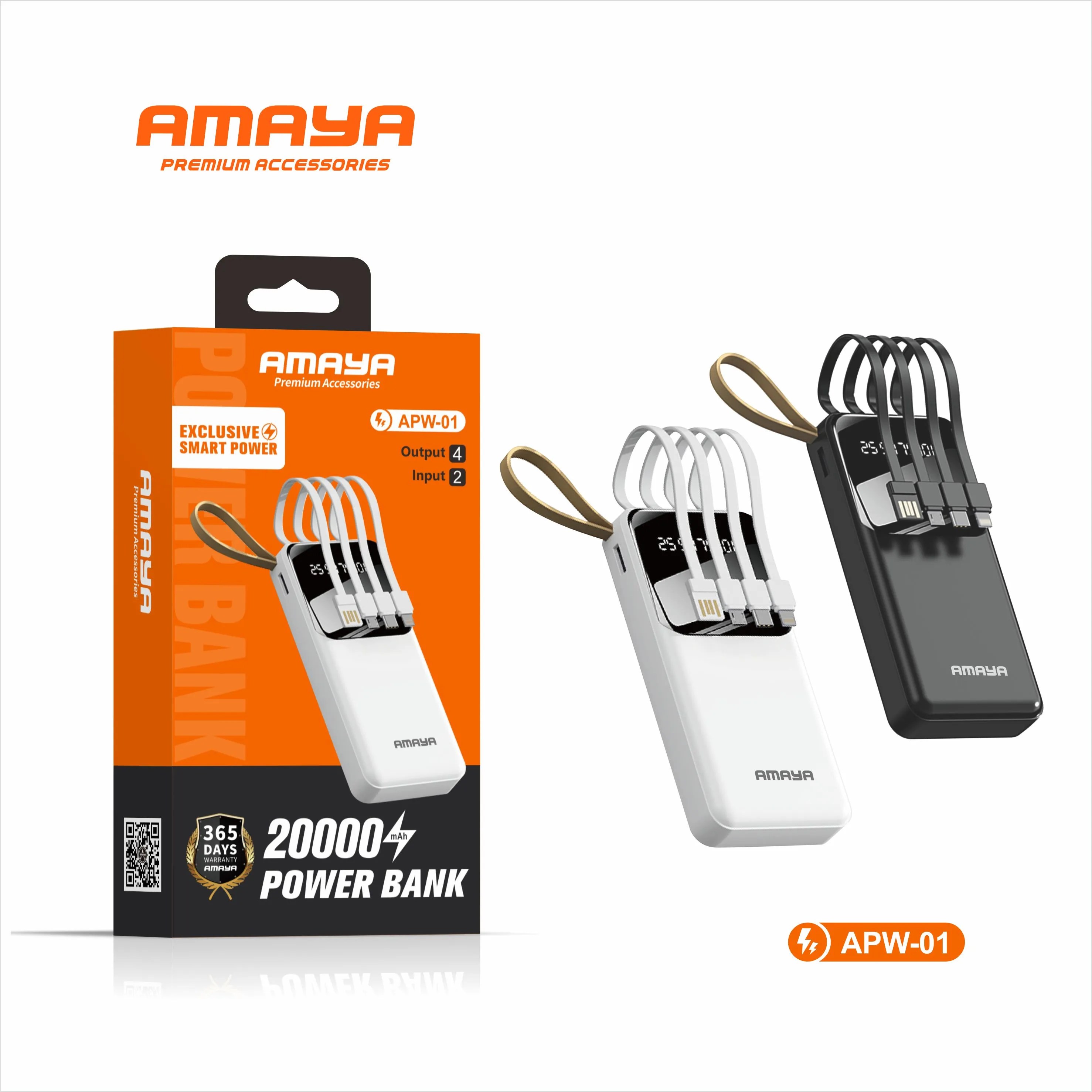 Colorful Macaron 5000 mah ultrathin mobile power supply white