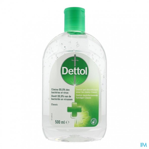 Dettol Desinfecterende Handgel Classic 500ml Apotheek Sollie
