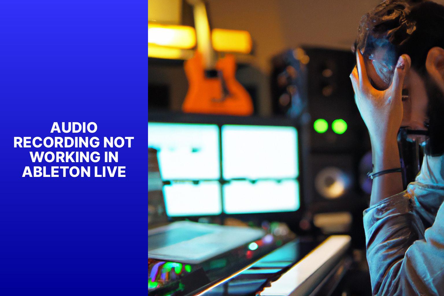 Audio Recording Not Working in Ableton Live? Here's How to Fix It