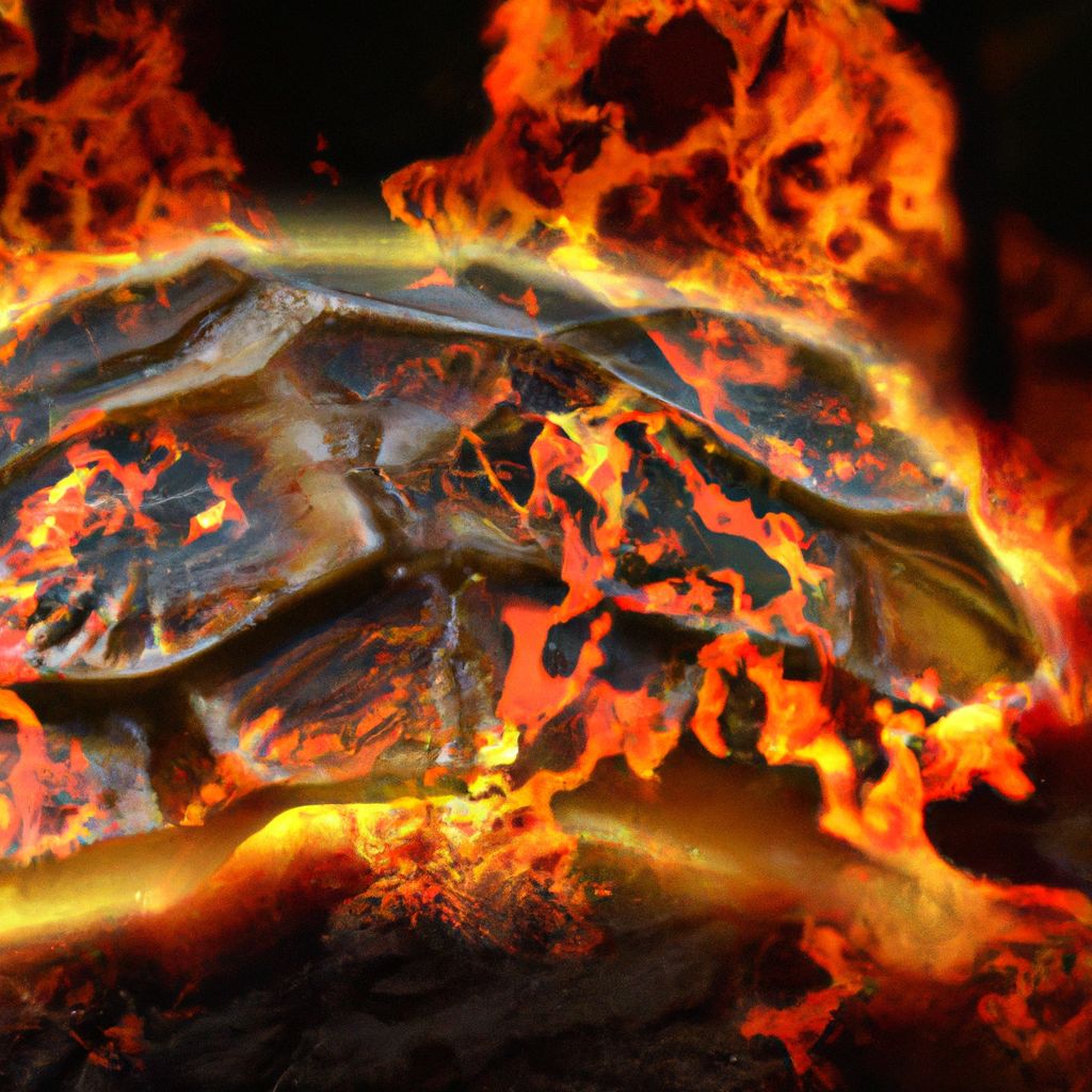 Do turtle shells burn