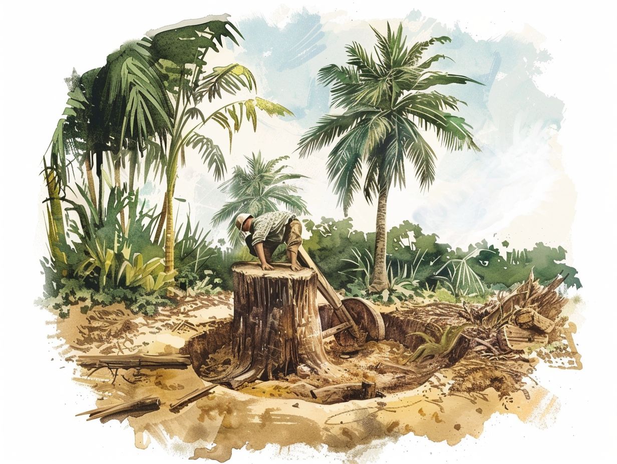 How To Remove Palm Tree Stump