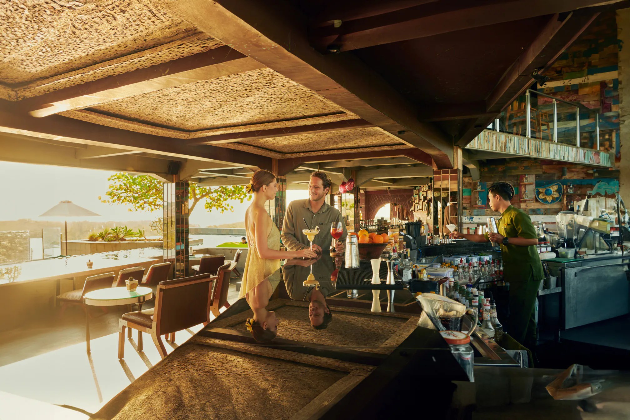 UNIQUE Rooftop Bar & Restaurant Dining AYANA Bali