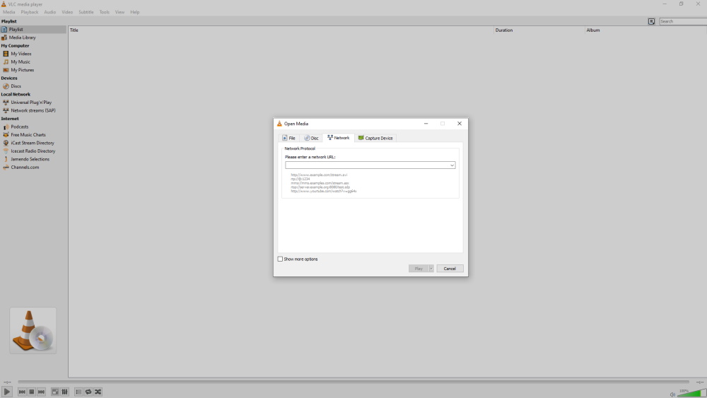 Create m3u file from url