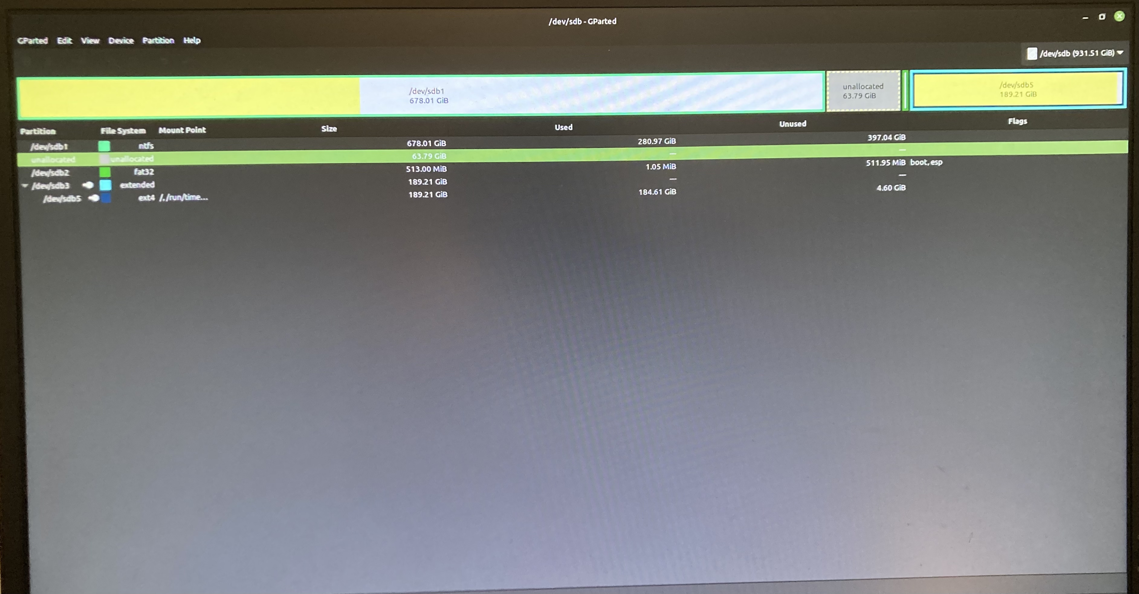 How Can I Add Unallocated Space To A Hard Disk Using Gparted? I am not
