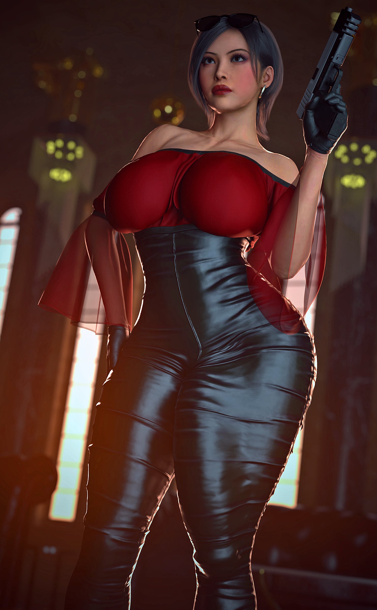 Ada Wong is packing, (PillowFun) [Resident Evil] : futanari