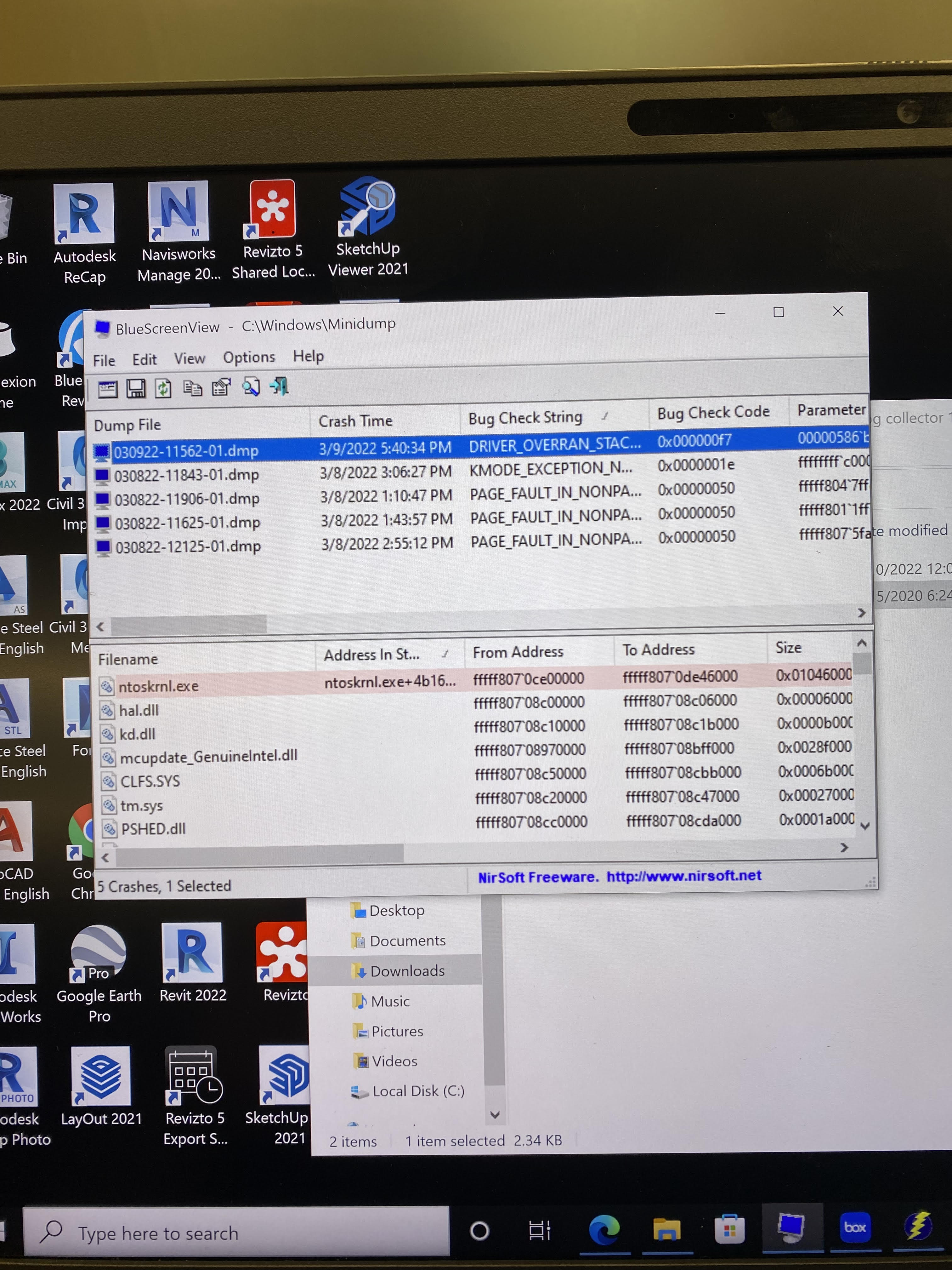 DRIVER_OVERRAN_STACK_BUFFER bsod. All crashes pointing to ntoskrnl.exe r/techsupport