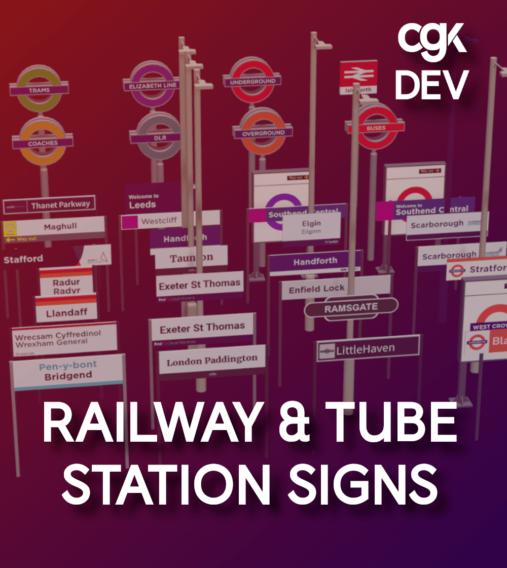 Railway & Tube Station Signs Including roundels and National Rail