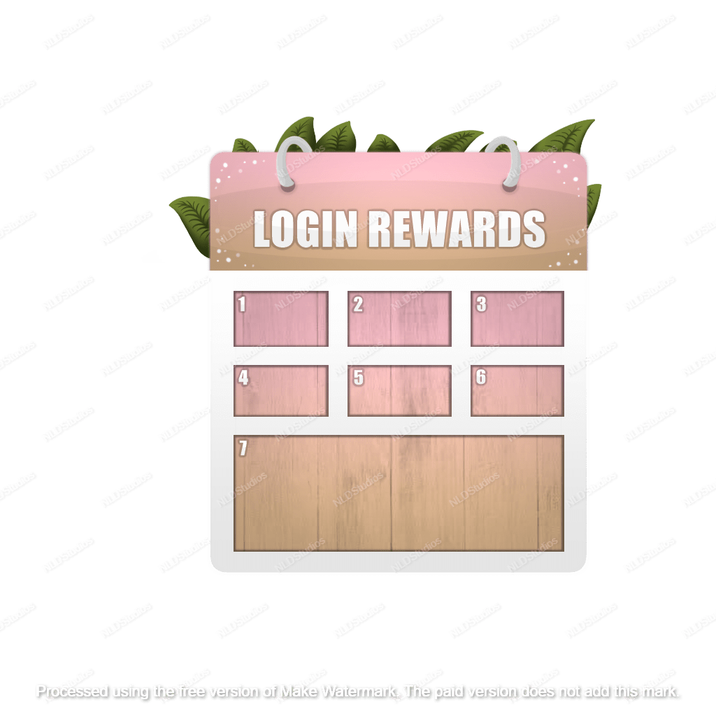 User Interface Package Bundle Pink and Orange, Tropical Cute Beach