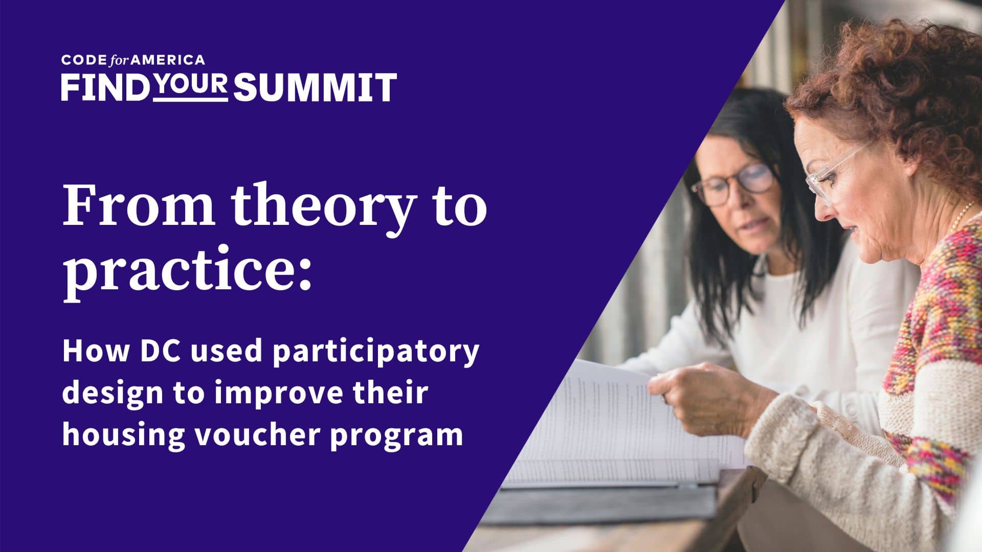 Find Your Summit From theory to practice How DC used participatory