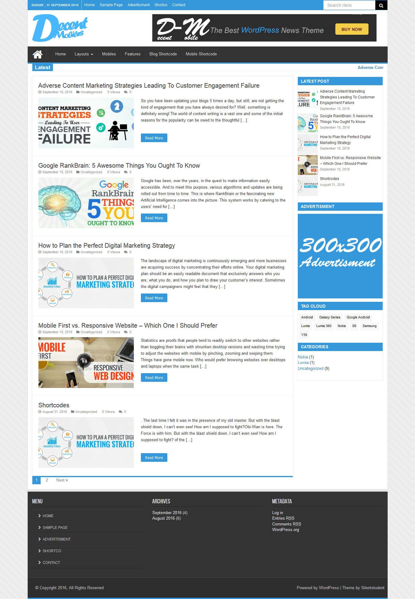 Decent Mobile Responsive Mobile Wordpress Theme Preview CodeGrape Decent Mobile Responsive Mobile Wordpress Theme Preview CodeGrape