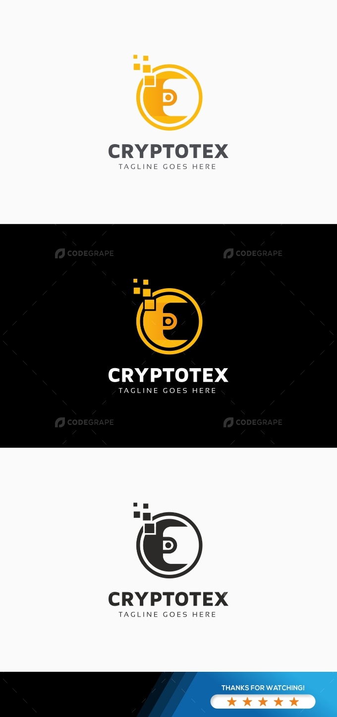 Crypto Technology Logo Prints CodeGrape