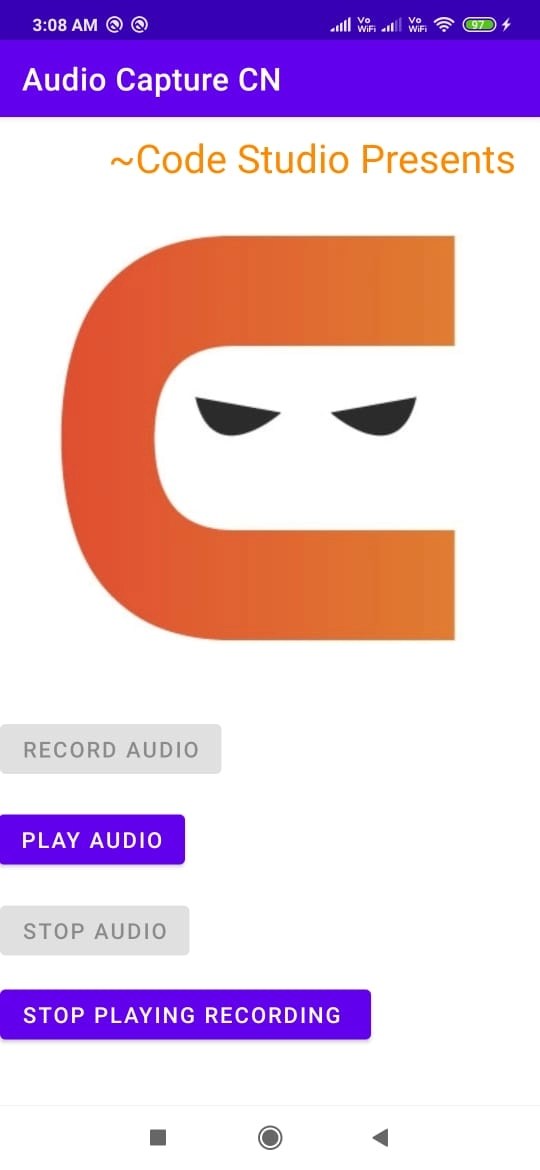 Audio Capture In Android Coding Ninjas