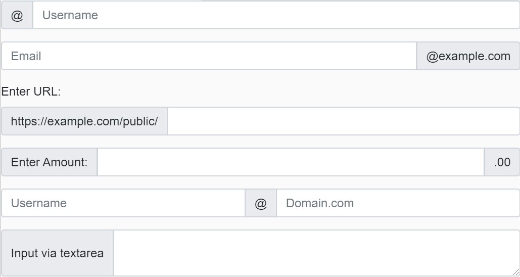 Bootstrap Input Groups Coding Ninjas