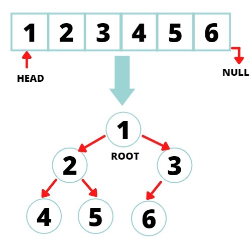 binary tree, linked list Coding Ninjas