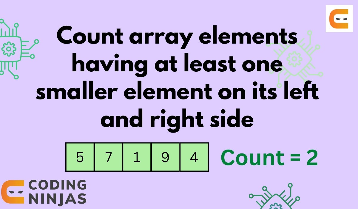 Count Array Elements having at Least One Smaller Element on its Left