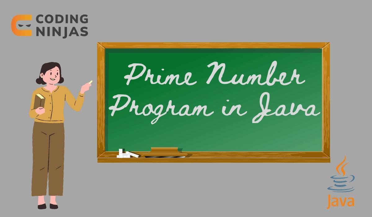 Prime Number Program in Java Coding Ninjas