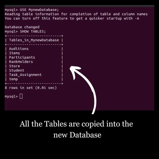 Rename Database in MySQL Coding Ninjas