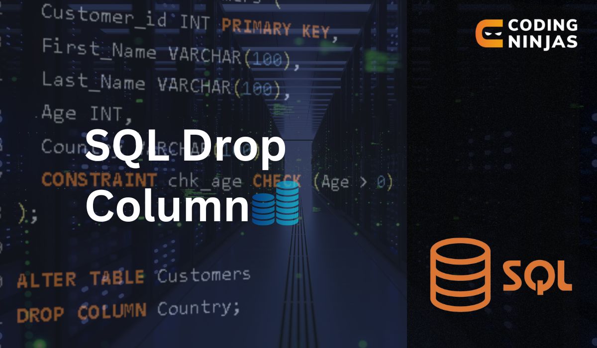 SQL Drop Column Coding Ninjas