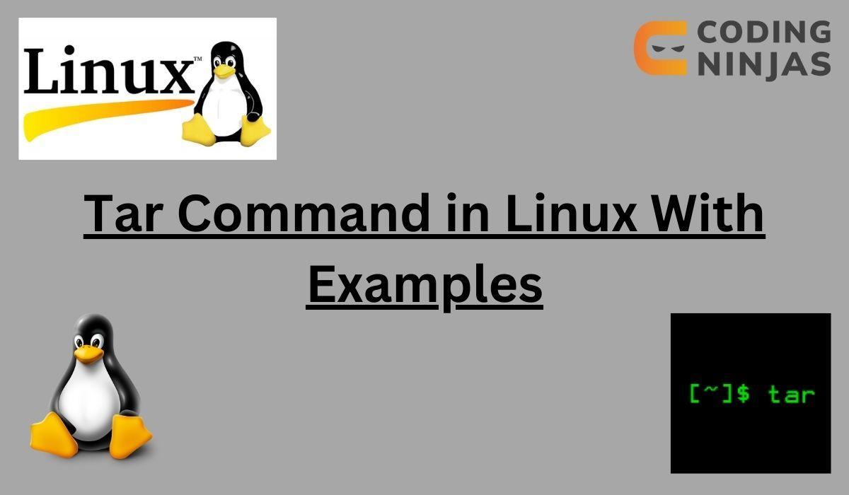 Tar Command in Linux with Examples Coding Ninjas