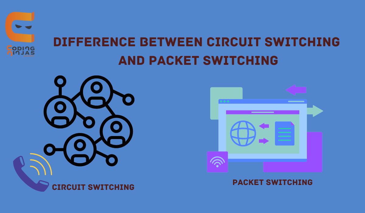 Difference between Circuit Switching and Packet Switching Coding Ninjas