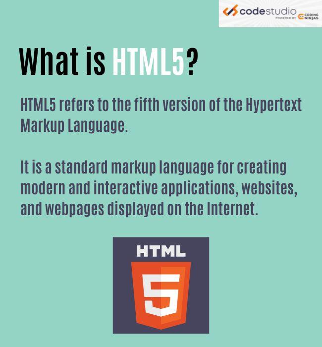 Difference Between HTML and HTML5 Coding Ninjas