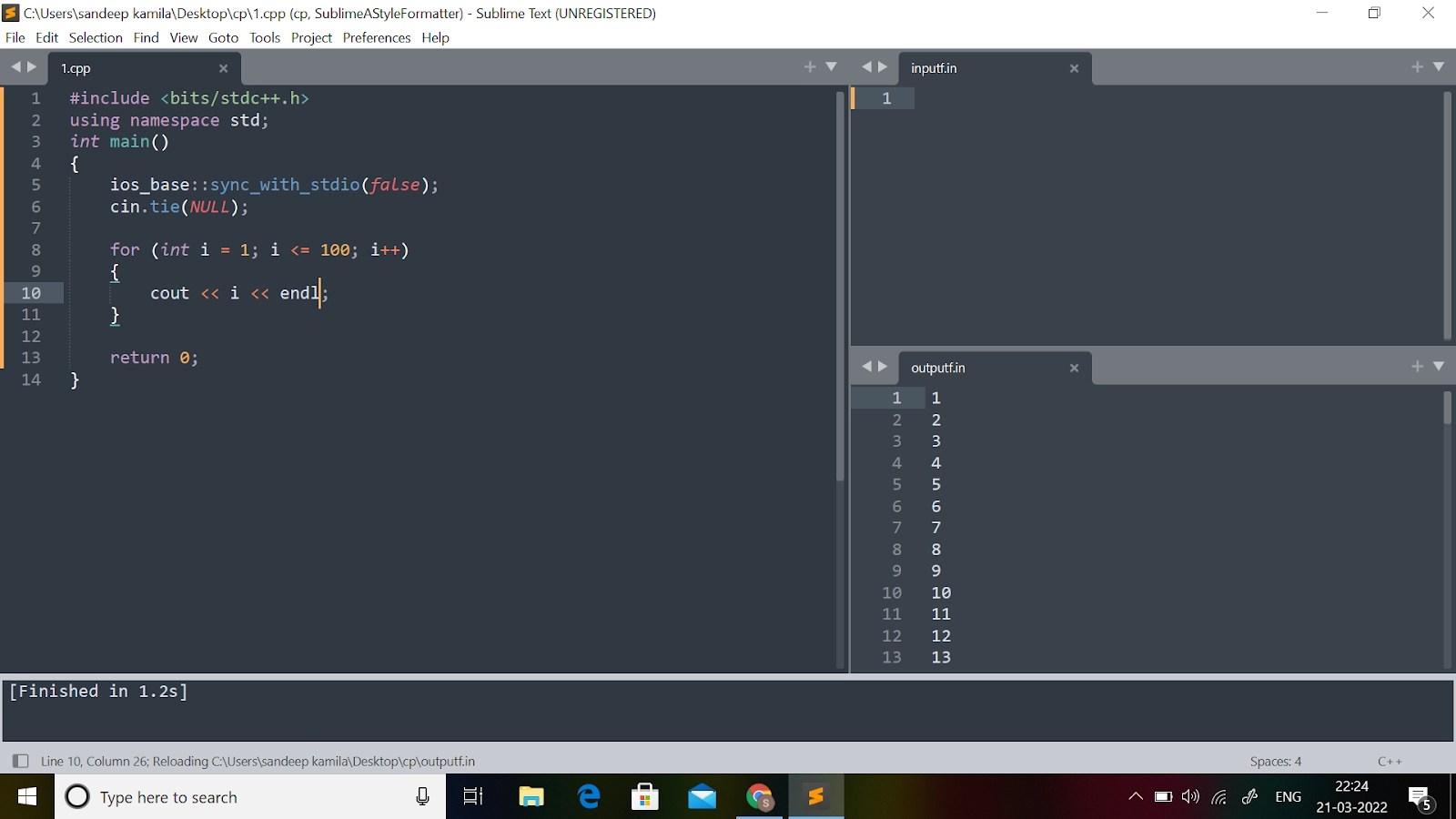 Fast I/O in C++ - Coding Ninjas
