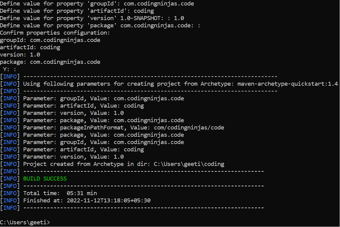 Maven Project Coding Ninjas