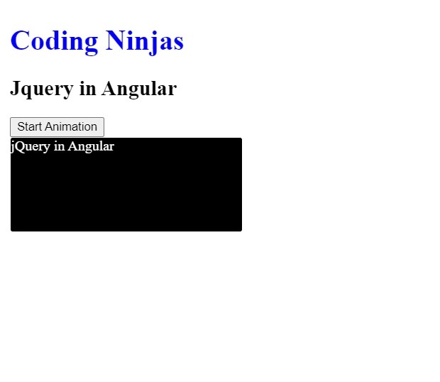 jQuery in Angular Coding Ninjas