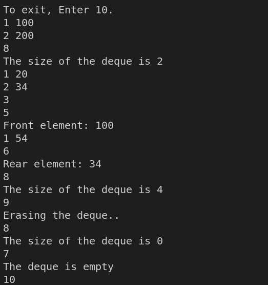 Implementation of Deque Using Doubly Linked List Coding Ninjas