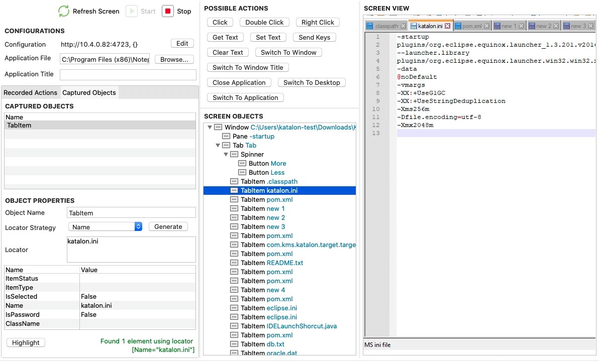 Introduction to Desktop App Testing and test objects in Katalon