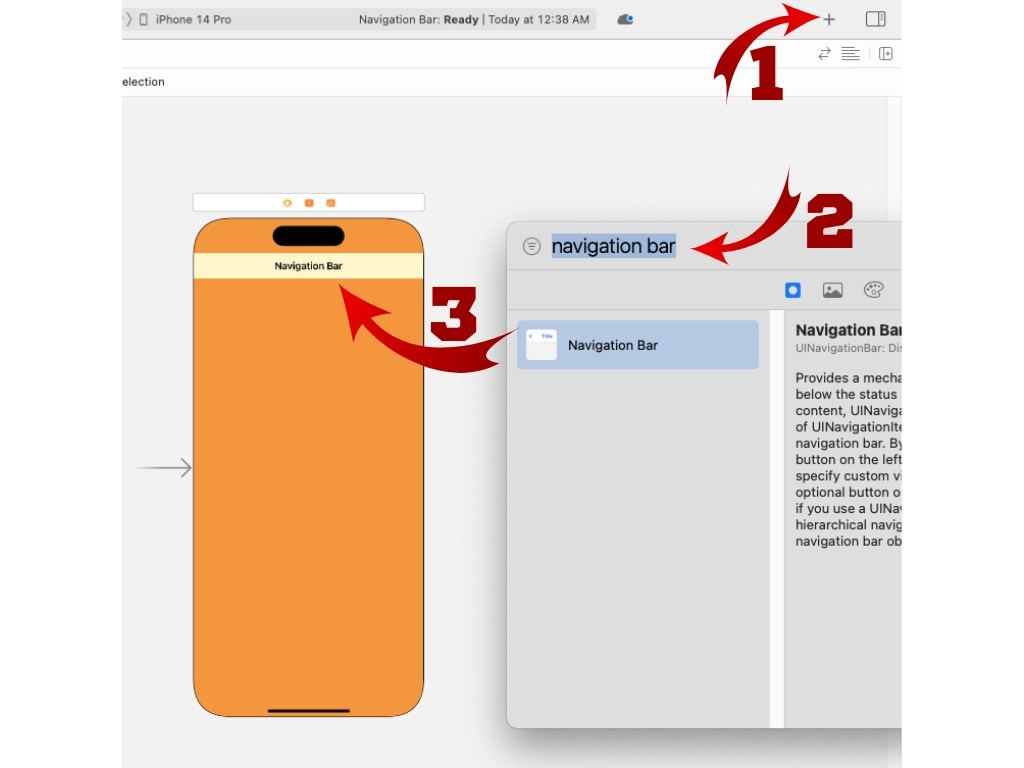 iOS Navigation Bar Coding Ninjas