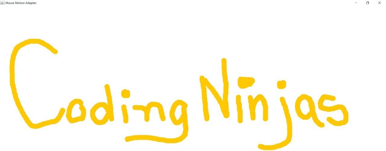 Java Adapter class Naukri Code 360