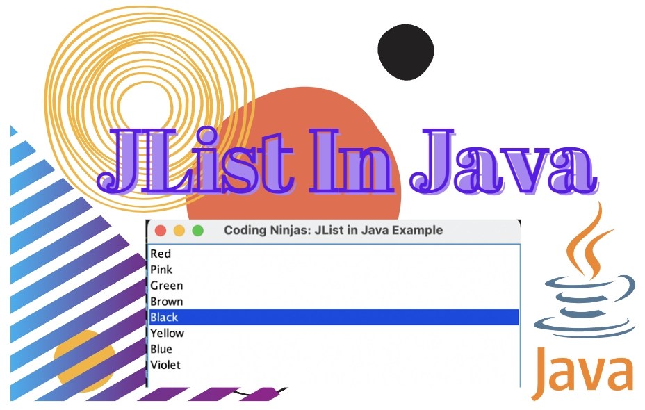 JList in Java Coding Ninjas