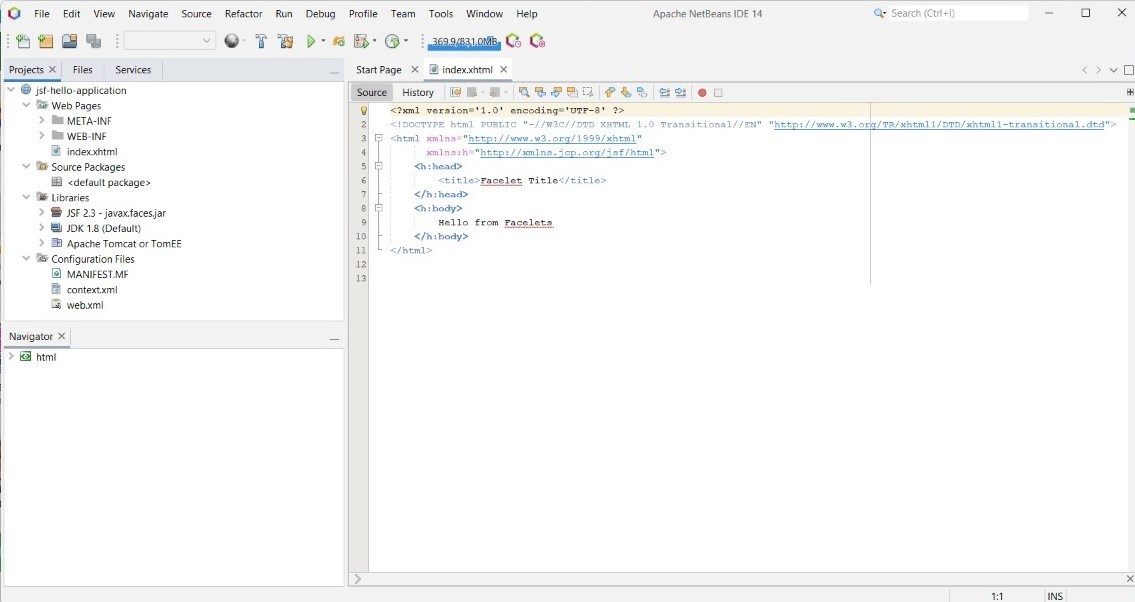 JSF Application - Naukri Code 360