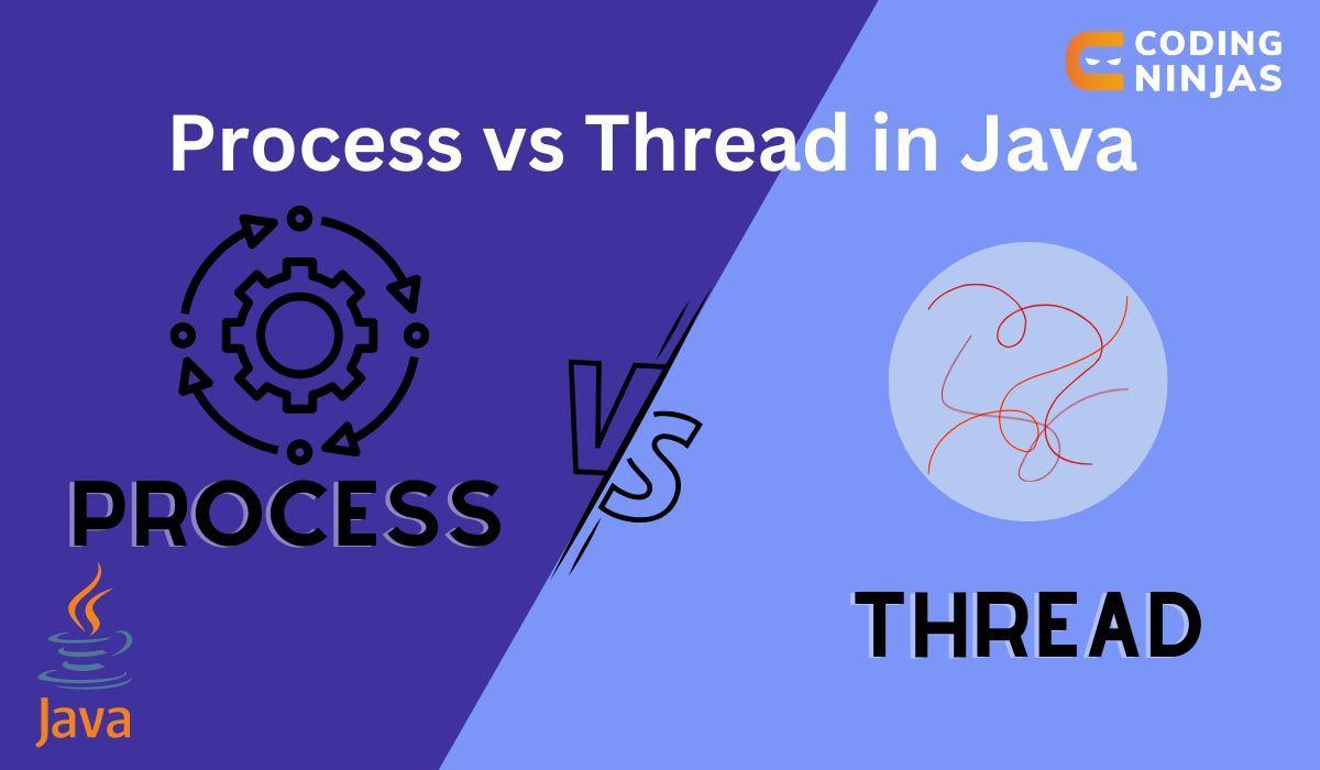 Process vs Thread in Java Coding Ninjas