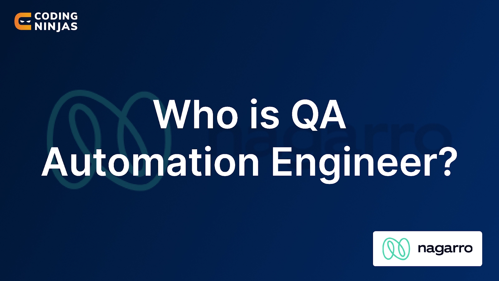 QA automation engineer at Nagarro Coding Ninjas