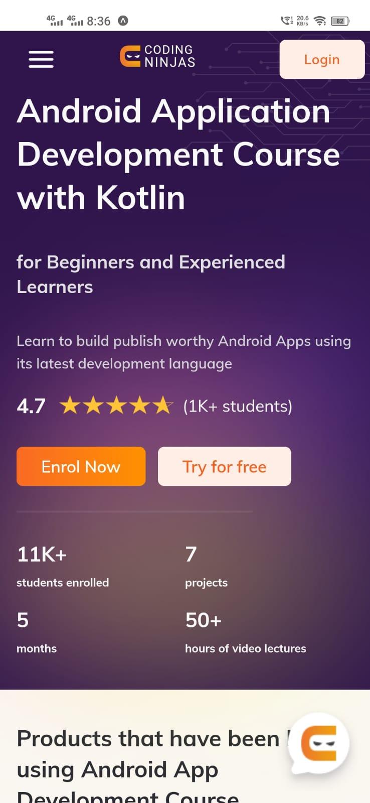 React Native view Coding Ninjas