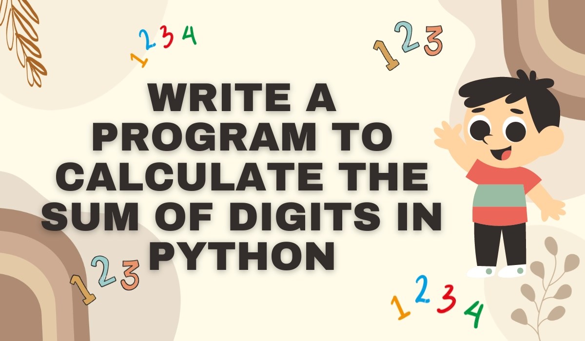 Sum of Digits in Python Coding Ninjas